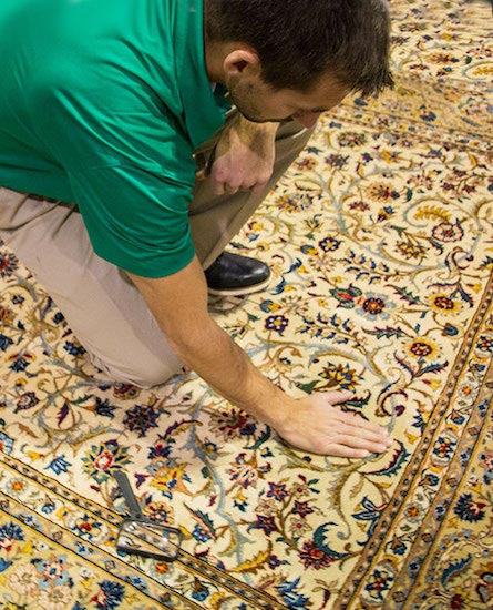 Area Rug Cleaning with Tech